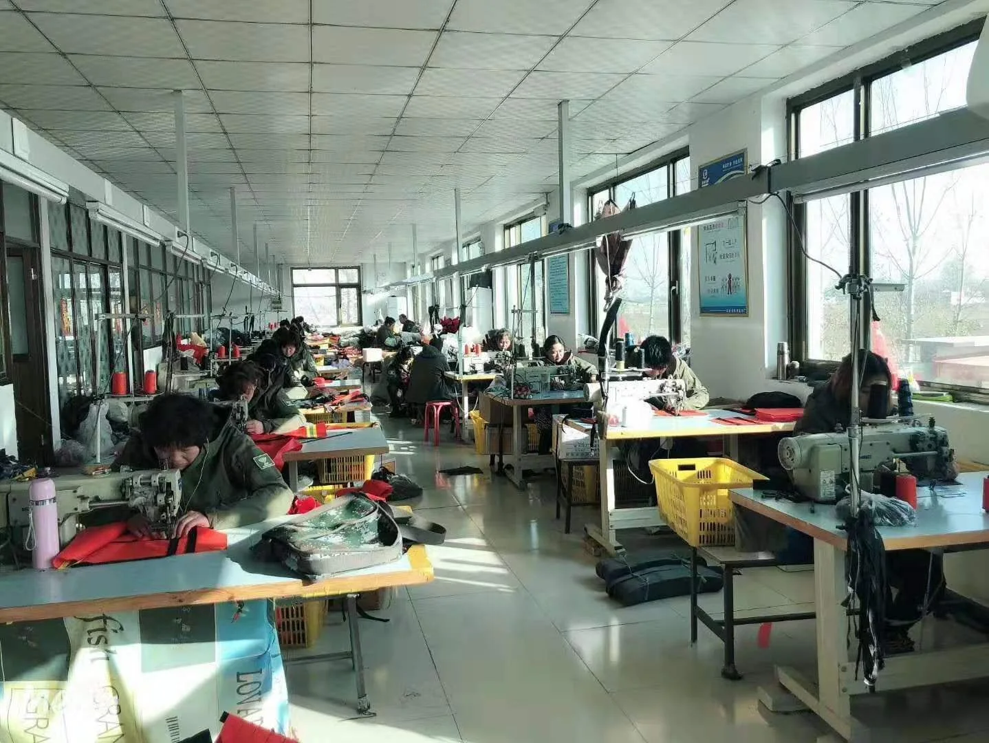 Bag factory production line