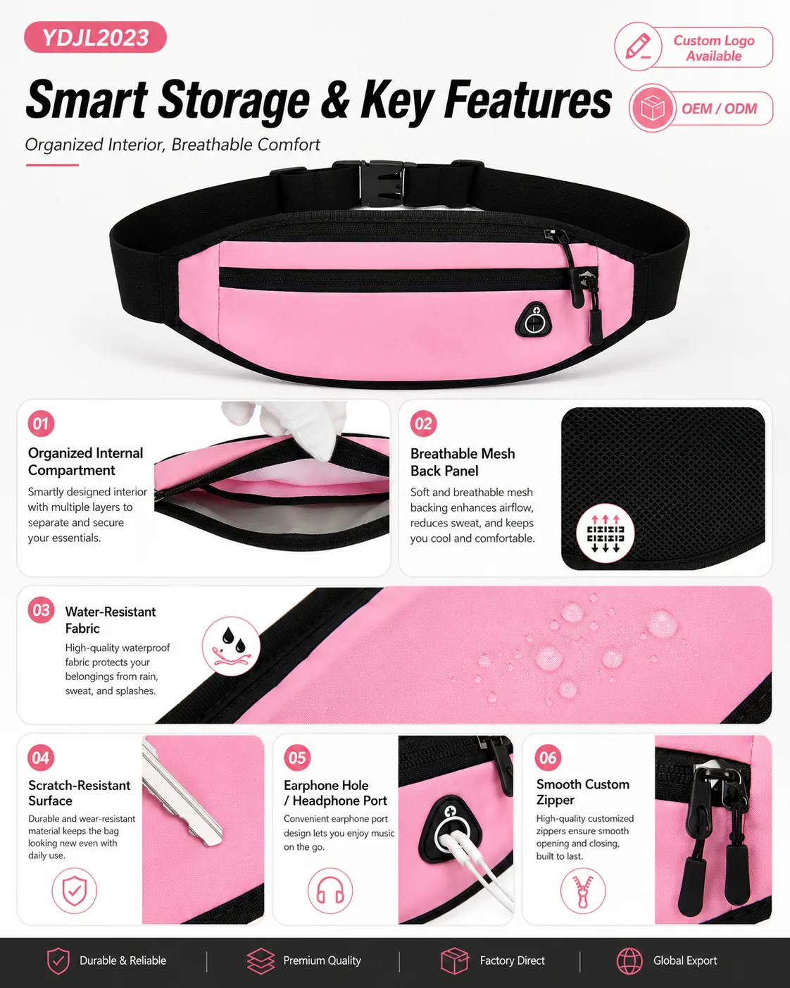 Running Waist Bag — YDJL2023 - storage and use