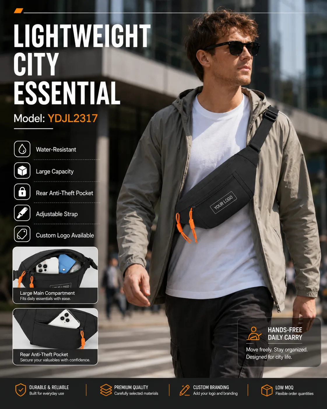 Waterproof Waist Bag — YDJL2317 - city use